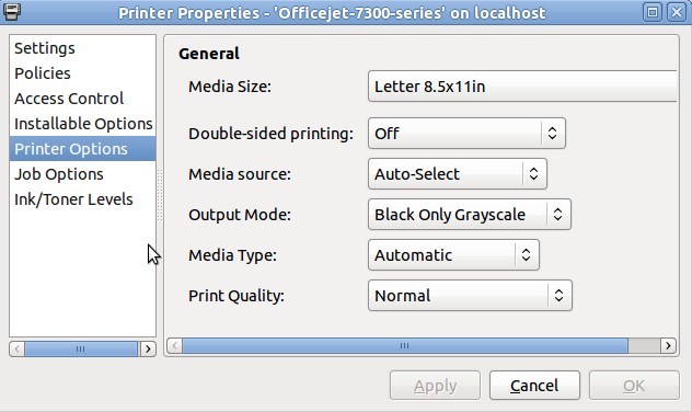 Black Printer Options
